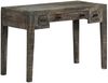 Schreibtisch, Massivholz Mango Schwarz, 110 × 50 × 75 cm Bild 2