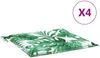 vidaXL Stuhlkissen 4 Stk. Blattmuster 40x40x4 cm Stoff 361003 Bild 2