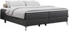 Boxspringbett - Doppelbett mit Multipocket-Matratze - LESS -120x200 - Dunkelgrau Kunstleder - H4 Bild 3