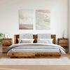 vidaXL Nachttische 2 Stk. Altholz-Optik 40x35x62,5 cm Holzwerkstoff 856523 Bild 3