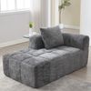 Doppelsofa m. Federbett, 1 Kissen, Wohnzimmer/Schlafzimmer, Khaki Bild 5