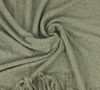 Kuscheldecke "Olivgrün" in Weboptik, mit Fransen, Polyester Grün, 152x127 cm Bild 3