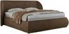 Polsterbett mit Lattenrost, Doppelbett Bettkasten, Bettgestell mit Gasdruckfeder - CAELA CLASSIC - 140 x 200 cm - Braun Velvet Bild 5