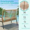 TLGREEN Gartenbank Rattan,2-Sitzer Gartenstuhl Polyrattan,Sitzbank Outdoor, (Gartenmöbel mit 8 cm dicken Sitzkissen, WPC Armrest), für Terrasse, Garten, Veranda Bild 4
