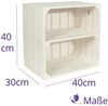 CHICCIE 3 Set Weinregal Wino aus Holz - Weiß 1x Regal Bild 3
