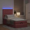 vidaXL Ottoman-Bett mit Matratzen & LEDs Rosa 80x200 cm Samt 3314431 Bild 3