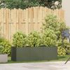 vidaXL Pflanzkübel Olivgrün 120x40x40 cm Kaltgewalzter Stahl 860678 Bild 3