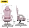 GTPLAYER Gaming-Stuhl Ergonomischer Gaming Sessel Schreibtischstuhl aus Stoff/Kunstleder (Pacekung), Federsitzkissen mit Fußstütze Bild 4
