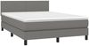 vidaXL Boxspringbett mit Matratze, Stoff, Dunkelgrau, 140x190 cm, H2 Bild 3