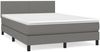 vidaXL Boxspringbett mit Matratze, Stoff, Dunkelgrau, 140x190 cm, H2 Bild 2