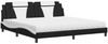 vidaXL Bett "Viana" mit Matratze Schwarz und Weiß 200x200 cm Kunstleder 3208822 Bild 2