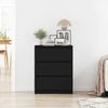 vidaXL Sideboard Schwarz Eichen-Optik 60x35x76 cm Holzwerkstoff 862493 Bild 3