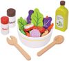 VEDES Großhandel GmbH - Ware Spielmaus Küche Salat-Set aus Holz, 30 Teile Bild 1