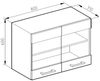 Küchenglasschrank R-Line Beton 80 cm Vicco Bild 3