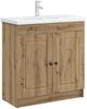 vidaXL Unter dem Waschbecken Badschrank Artisan-Eiche 890083 Bild 3