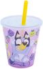 Bluey Kinder Becher Set 4 teilig 285 ml Becher mit Trinkhalm Bild 2
