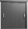 GFP Primeyard Geräteschrank Metall 180x78x191 cm Gartenschrank Schiebetür anthrazit inkl. Fußboden Bild 2