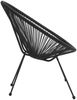 vidaXL Moon-Gartenstühle 2 Stk. Rattan Schwarz 312164 Bild 5