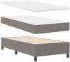 vidaXL Boxspringbett mit Kissen mit Kopfteil Taupe 200 x 80 cm Stoff 3341613 Bild 5