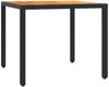 vidaXL 5-tlg. Garten-Essgruppe mit Kissen Schwarz Poly Rattan 3212043 Bild 4