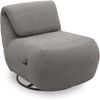 DOMO. collection Sessel 700024, Polstersessel, Drehfunktion, gepolsterte Rückenlehne, Rückenfunktion, Wippfunktion, Hochlehner, Polstergarnitur, 68 x 88 x 67 (BxTxH), grau (silber) Bild 5