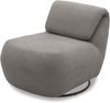DOMO. collection Sessel 700024, Polstersessel, Drehfunktion, gepolsterte Rückenlehne, Rückenfunktion, Wippfunktion, Hochlehner, Polstergarnitur, 68 x 88 x 67 (BxTxH), grau (silber) Bild 3