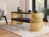 Couchtisch Fahugin Oval Gold I (Farbe: Gold / Schwarz Molet) Bild 2