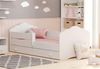 Kids Collective Kinderbett für Mädchen mit Matratze und Schublade & Lattenrost (70x140, 80x160 cm Jugendbett Einzelbett Komplettbett in weiß), Bett für Kinder Bett komplett Set Rausfallschutz Kinderbett 70x140 cm Bild 2