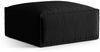 Micadoni Hocker Nuria 1-Sitzer Samt Schwarz Bild 2