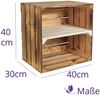 CHICCIE 2 Set Weinregal Wino aus Holz - Geflammt Weiß 1x Regal Bild 3