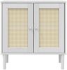 vidaXL Sideboard SENJA Rattan-Optik Weiß 80x35x80 cm Kiefernholz 358032 Bild 5