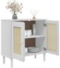 vidaXL Sideboard SENJA Rattan-Optik Weiß 80x35x80 cm Kiefernholz 358032 Bild 4