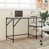 vidaXL Schreibtisch Grau Sonoma 120x50x75 cm Metall Holzwerkstoff 845324 Bild 3