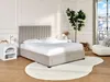 Vente-unique - LIAKO Bett Stoff Beige - B 217 cm x H 123 cm x L 174 cm Bild 2