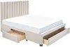 Vente-unique - LIAKO Bett Stoff Beige - B 217 cm x H 123 cm x L 174 cm Bild 5