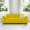 vidaXL 3-Sitzer-Sofa Gelb 220x77x82 cm Samt 4105283 Bild 3