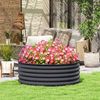 Flieks Blumenkasten aus Stahl, stapelbar & steckbar, 120 x 120 x 43 cm, Dunkelgrau Bild 2