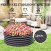 Flieks Blumenkasten aus Stahl, stapelbar & steckbar, 120 x 120 x 43 cm, Dunkelgrau Bild 5