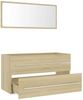 vidaXL 2-tlg. Badmöbel-Set Sonoma-Eiche Spanplatte, 90 x 38,5 x 48 cm Bild 3