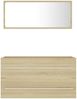 vidaXL 2-tlg. Badmöbel-Set Sonoma-Eiche Spanplatte, 90 x 38,5 x 48 cm Bild 4