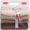 Handtuch-Set (4-teilig), 'Rainbow ', Creme, Beige, Braun Bild 5