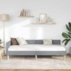 vidaXL Eckbettgestell Hellgrau 90 x 190 cm Stoff 42016109 Bild 3