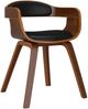 vidaXL Esszimmerstuhl Schwarz Bugholz und Kunstleder [3092371] Bild 2
