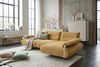 KAWOLA Ecksofa ANISSA Stoff gelb manuelle Rückenverstellung Longchair rechts 84 x 185 x 297 cm Bild 2