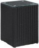 vidaXL Beistelltische 3 Stk. mit Glasplatte Schwarz Poly Rattan 46984 Bild 3
