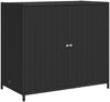 vidaXL Gartenschrank Schwarz 83x45x76 cm Poly Rattan 365543 Bild 2