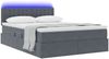 vidaXL Bett mit Stauraum und LED mit LED Dunkelgrau 140 x 200 cm Samt 3371518 Bild 3
