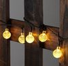 Salcar LED Solarleuchte LED Kugel-Lichterkette Außen Solar Gartenleuchte, 10m Warmweiß Bild 2