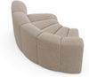 Micadoni rundes Eckmodul Lupine Chenille Eden Dunkelbeige Bild 3