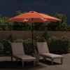 vidaXL Sonnenschirm mit LED-Beleuchtung Stahl-Mast 300 cm Terrakotta 313757 Bild 3
